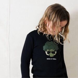 $19 ADD ON Tiny Tribe sweatshirt tee Graphic top 3Y Zara LITTLE bipsy‎ vegetable